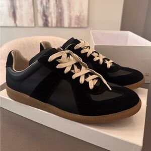 Maison Martin Margiela Black and Tan Sneakers *sold out in most stores**